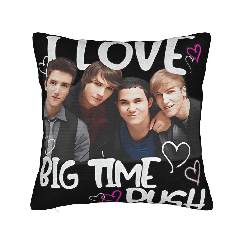 Pillow Case Big Time Rush Print Pillow Cover For Living Room Bed Chair Funny Pillowcases