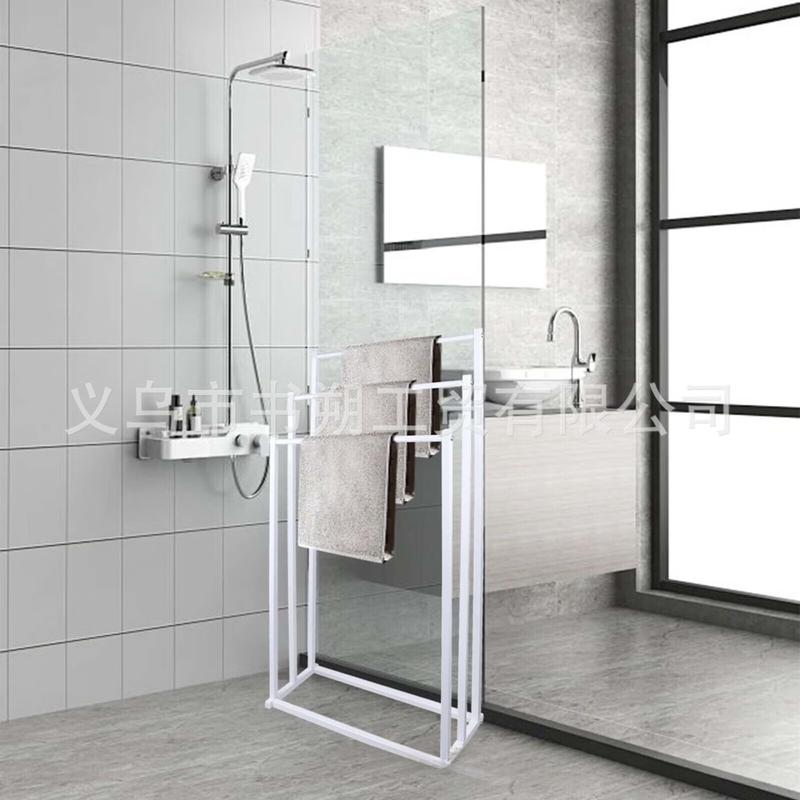 MDNG Freestanding Bathroom Towel Rack with Storage