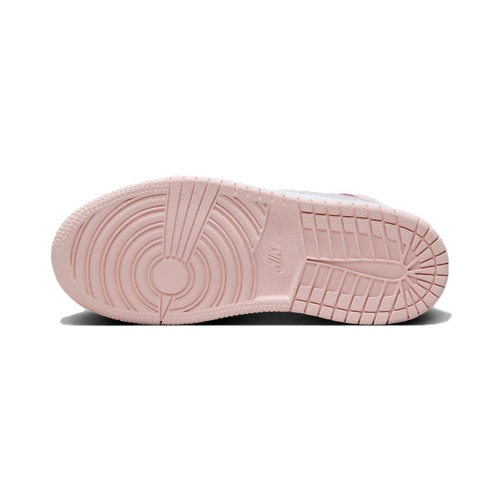 Air Jordan 1 Mid PS Pink Wash Kids Sneakers White Violet-Frost FD8781-601