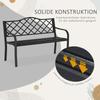 2-Seater Garden Bench Antique Loveseat for Yard, Lawn, Porch, Patio, Steel