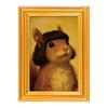 Wooden Photo Frame Refrigerator Magnet Animal Frame Fridge Magnet Home Office Whiteboard Decorative Accessories Humorous Gift
