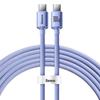 Baseus Crystal Shine 100W USB-C To USB-C Braided Fast Charging Cable