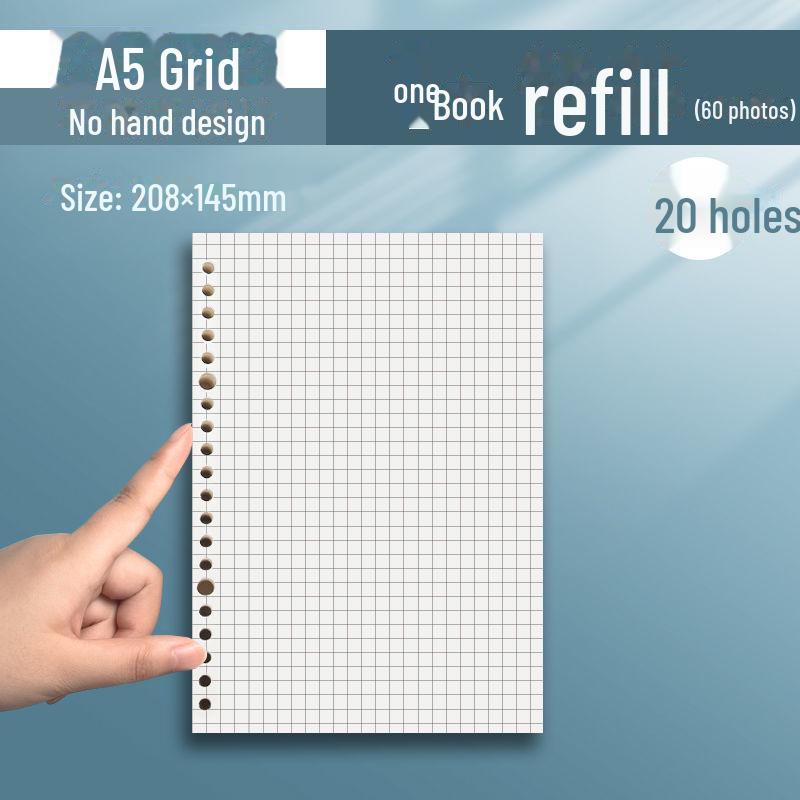 

Студенческая жизнь B5, сменный блок с отрывными листами: Бумага в клетку А4, А5 для заметок на английском языке