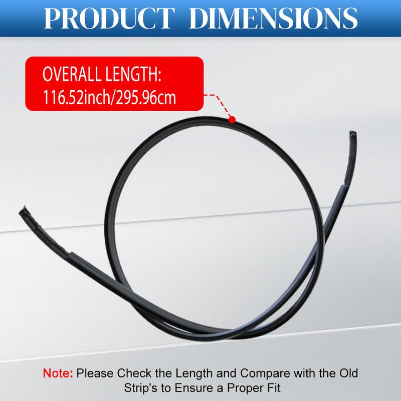 Left Right Car Roof Drip Finish Moulding Top Rubber Seal Strips for Nissan Sentra 2013 2014 2015 2016 2017 2018 738539AN0A