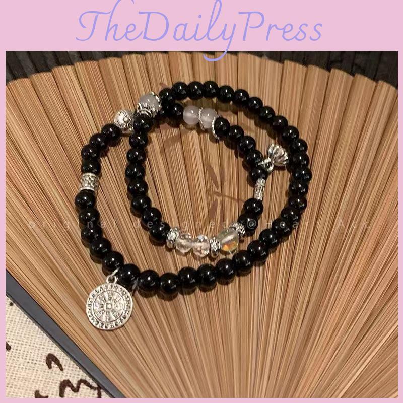 Vintage Double Layer Bracelet Stylish Alloy Jewelry For Men And Women