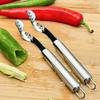 Stainless Steel Jalapeno Corer Remover Serrated Slice Vegetable Processing Jalapeno Tool Multifunctional Convenient