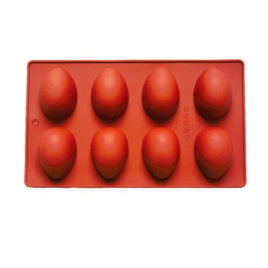 Easter Egg Silicone Mold for Baking 8 Cavity Non-Stick Chocolate Mold Freezer Oven