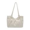 Borsa Tote a Pois in PU con Doppi Manici per Uso Quotidiano Casual