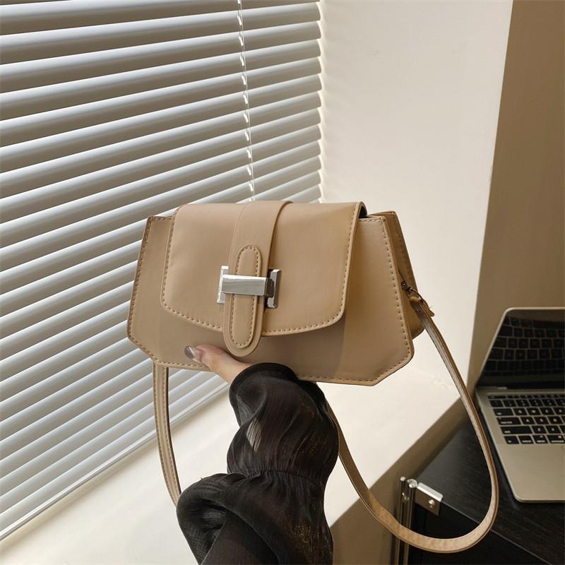 Trendy Compact Square Handbag For Women Elegant Fashionable Pu Leather Crossbody Shoulder Bag Perfect For Everyday Use