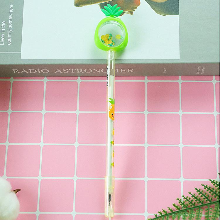 1 Piece Stationery Kawaii Gel Pen School And Office Supplies Creative Fruit Glitter Recreation Cute Gel Pen