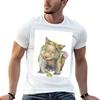 Australian Wombat with Eucalyptus Wreath TShirt Quick Dry Travel TShirt
