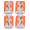 4Pcs Compact Wire Conductor ABS Copper Flame Retardant Quick Conductors Terminal Block