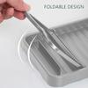 Modern Cookware Holder With Large Capacity And Tool Storage Metal Construction Easy Assembly Spoon Rest with Lid Holder