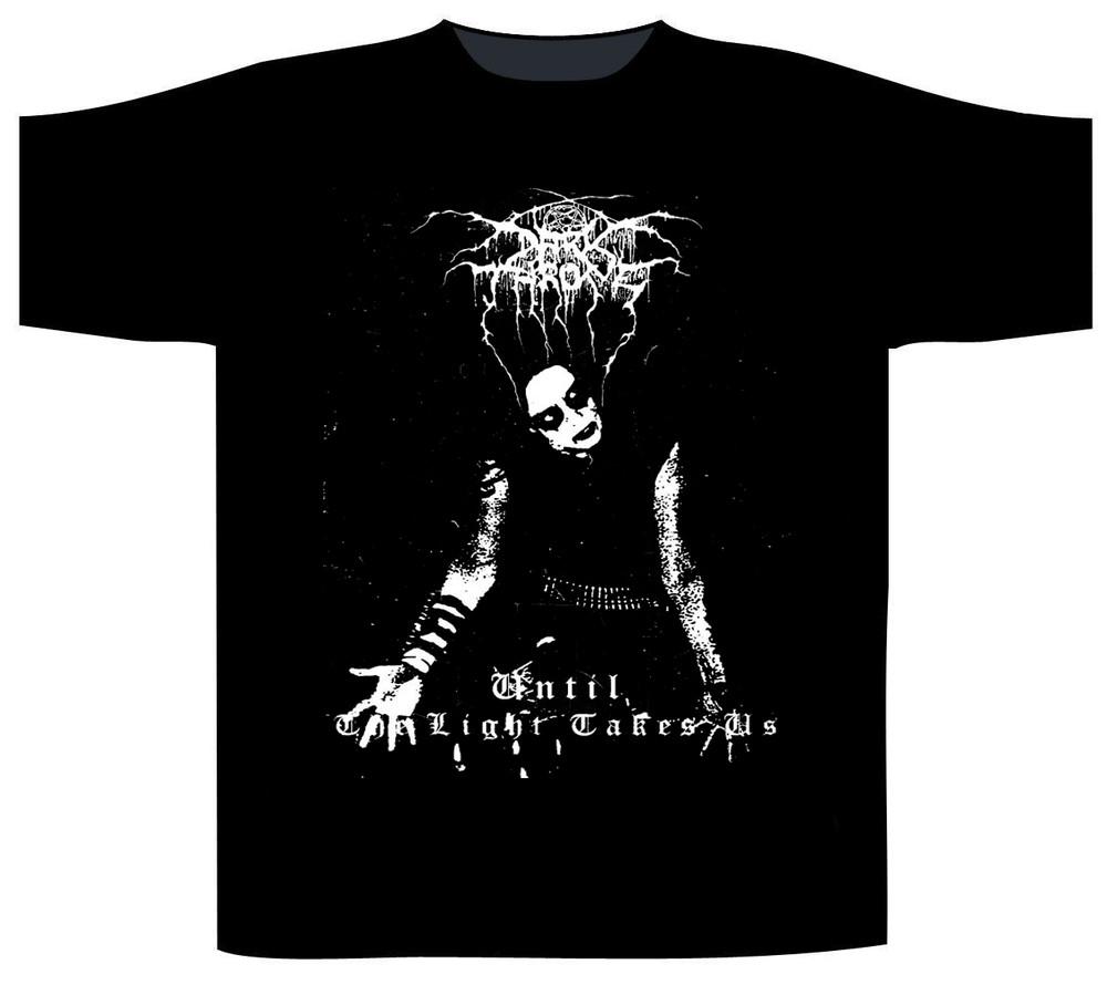 Новая хлопковая футболка Darkthrone с коротким рукавом, черная, S-2345XL, унисекс XL