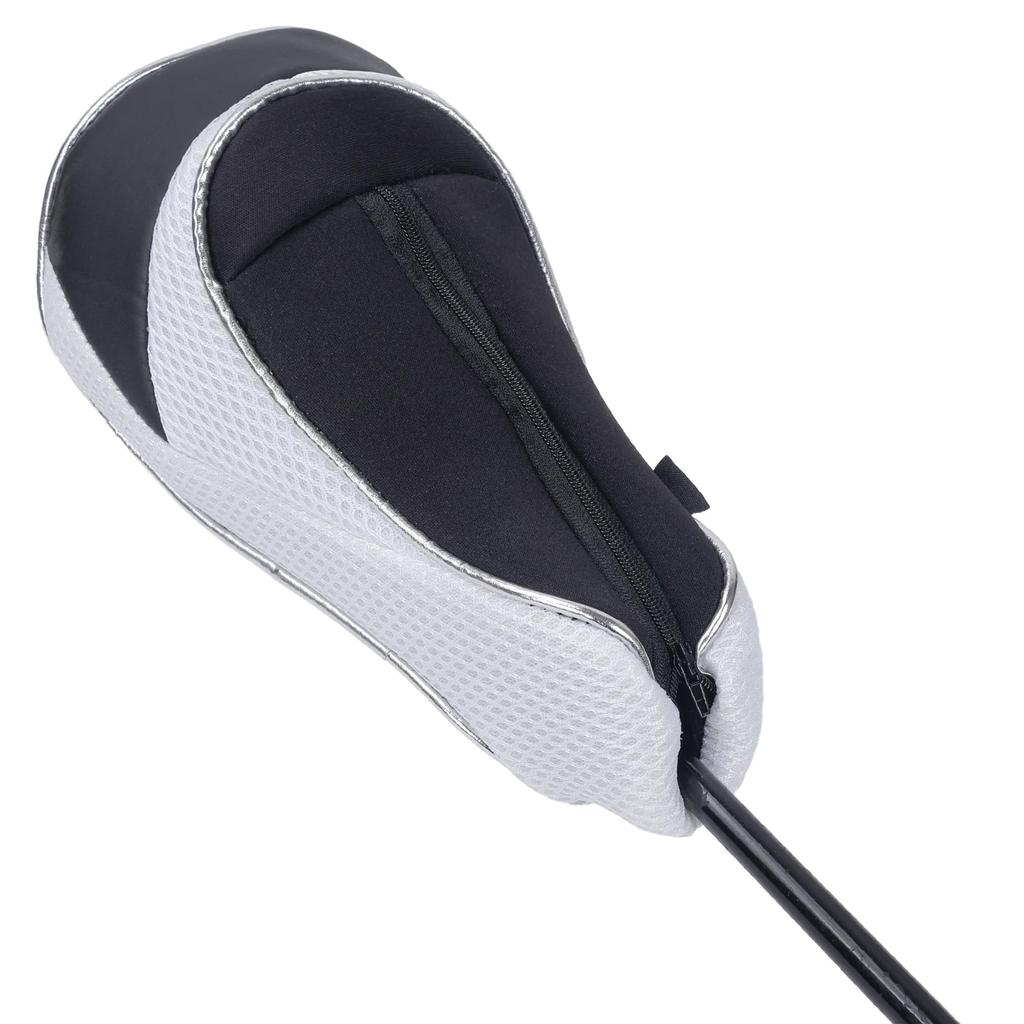 Andux Golf Reißverschluss Schläger Reißverschluss Golf Holz Driver Kopfbedeckungen mit Set Kompatibel mit 460cc Golfschlägern Kopfbedeckungen, Verschluss, Reißverschluss, 3, (MT/MG16)