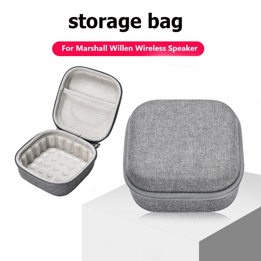 Waterproof Carrying Case with Hand Rope Hard EVA Storage Bag Organizer Portable Lightweight Speaker Bag Case for Marshall Willen