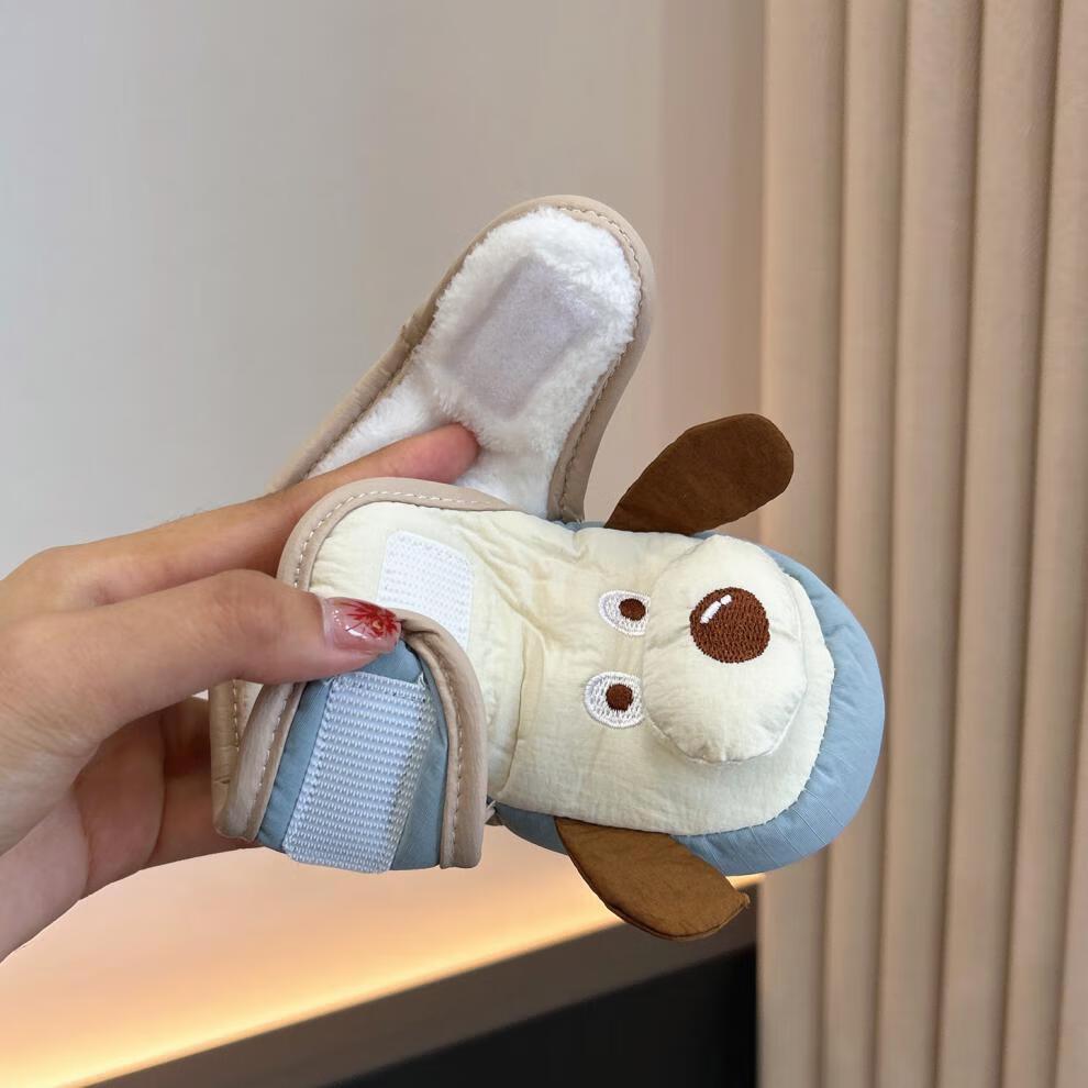 Winter Style Cartoon Baby Shoes (0-1 Year) - Soft Sole, Velvet-lined, Warm & Anti-shedding for Newborn Walking