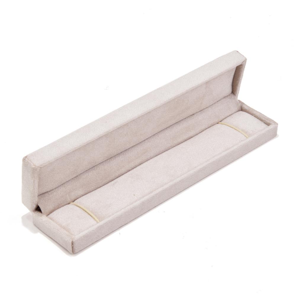 High End Rectangle Luxury Velvet Necklace Box Custom Logo Anti-Tangle Chain Bracelet Jewelry Storage Display Gift Box