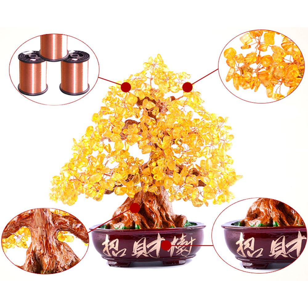 Decorative Tree Beautiful Bonsai Money Tree Decoration Ornament for Wealth and Luck for Home