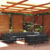 Day and Night - Day and Night Garden Furniture 13 Pieces with Black Pine Wood Cushions