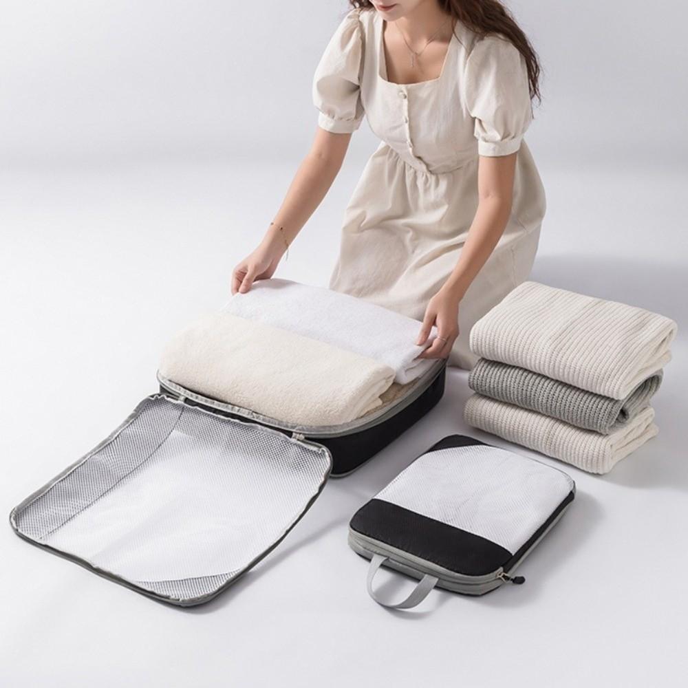 3pcs Multifunctional Travel Compression Bags Large Capacity Storage Mesh Bags  Carry on Luggage