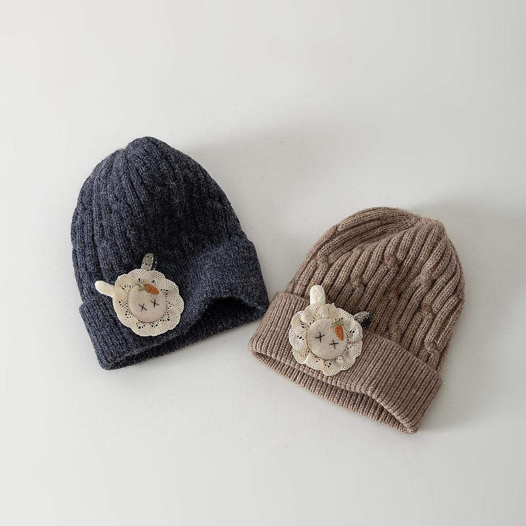 Dětská podzimní zimní vlněná čepice s ochranou uší - Větruodolná a chladuvzdorná