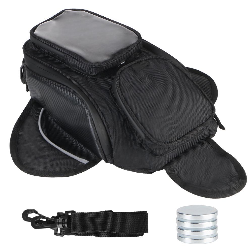 

Водонепроницаемая сумка на седло мотоцикла, сумка на бак мотоцикла, рюкзак для мотоцикла, новая черная сумка на топливный бак, магнитная сумка на одно плечо, черная универсальная Black
