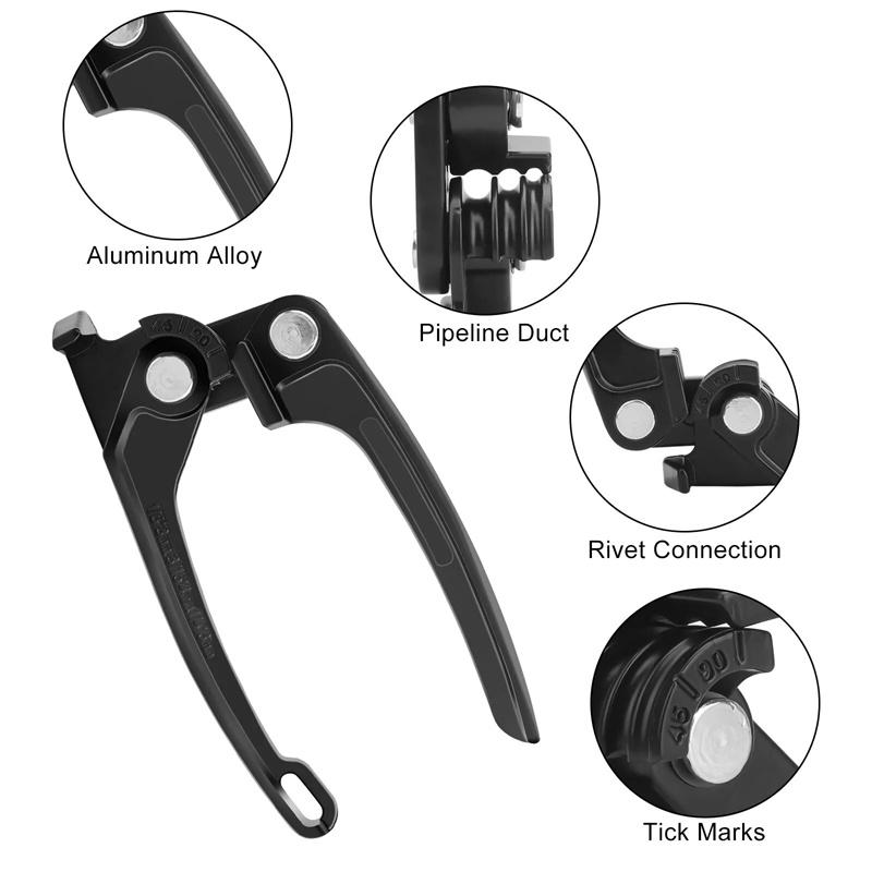 Kupferrohrbieger, Rohrbieger 1/8 Zoll, Kraftstoff-Bremsrohrbieger Handwerkzeug 1/8 Zoll 3/16 Zoll 1/4 Zoll, 3 in 1 Rohrbieger