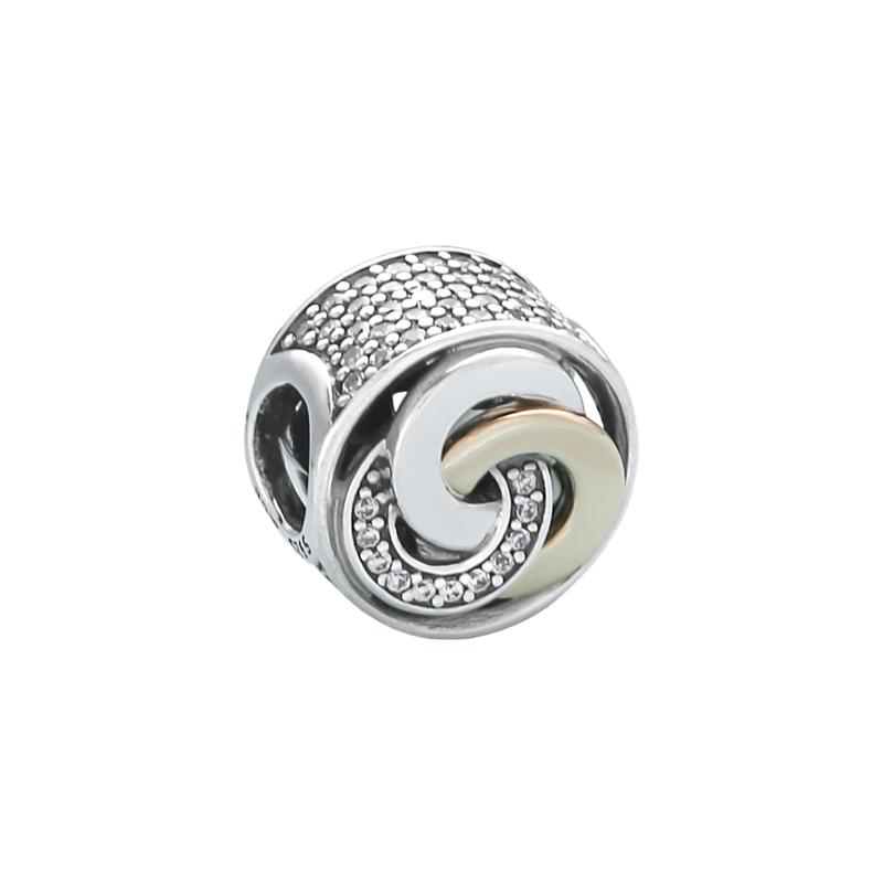 Pandora The fate of three lives and three lives intertwined in a chain, 925 silver, beads, women s style 792090CZ серебряный