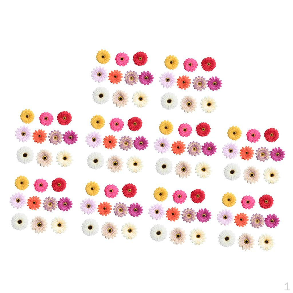 

100 Головок цветков герберы Букеты Свадебная вечеринка Домашнее украшение