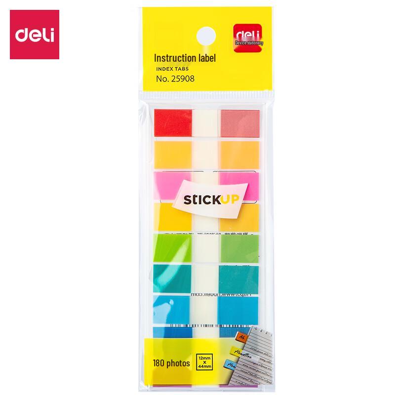 Deli Fluorescent Mixed Color Index Tabs