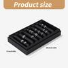 PU Leather Ring Holder Jewelry Tray with Protective Cover Professional Finger Ring Organizer for Storage and Display