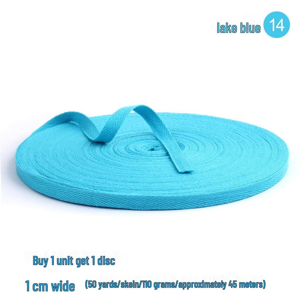 1cm Red-Purple Cotton Herringbone Tape: Festive Piping & Full-Edge Webbing