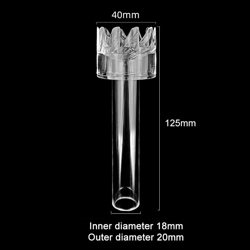 Aquarium Skimmer Acrylic Lily Pipe Spin Surface Inflow Aquarium Water Plant Filter Cleaning Fish Tank Accessories 16/18/20mm