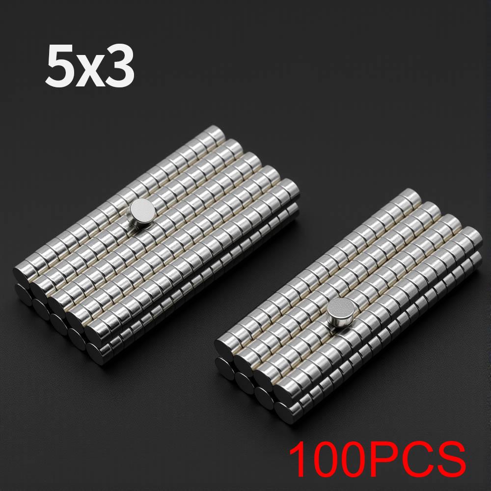 Powerful Neodymium Magnet N35 NdfeB Permanent Magnetic imanes Round Super Strong Fridge Magnets DIY 3x3 6x3 10x3 15x3 20x3mm