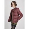 Veste à capuche femme - Urban Classics - Puffer - Bordeaux - Isolée - Élégante