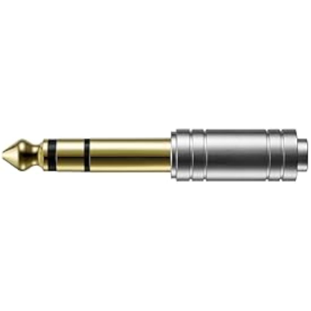Audio-Technica Earphone Adapter Plug: 3.5mm Stereo Mini To 6.3mm Stereo Standard AT3C1Sa