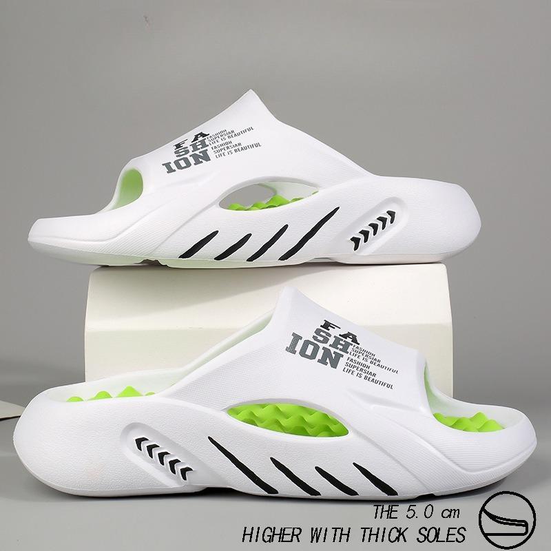 

One-word Drag Women s Fashion Non-slip Slippers Summer Large Size Beach Slippers Men 36-37 белый