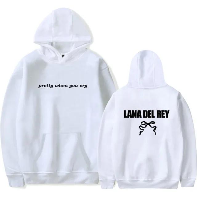 

Lana del rey Pretty When You Cry Merch Hoodies Unisex Hooded Sweatshirt Casual Clothing 4XL