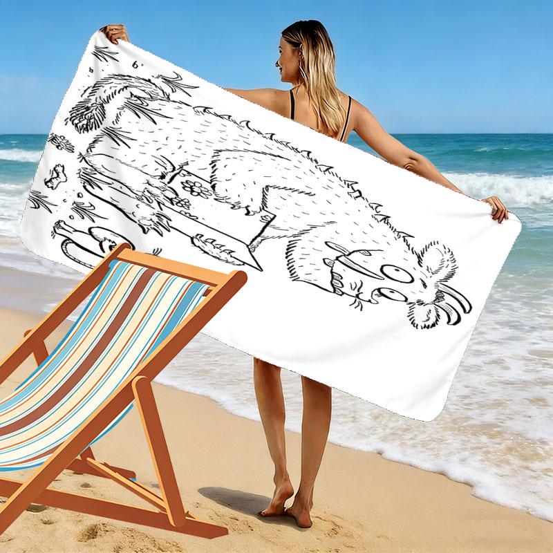 The Gruffalo poster Beach Towel, Large Soft Quick Dry Towel for Beach Camping Swimming