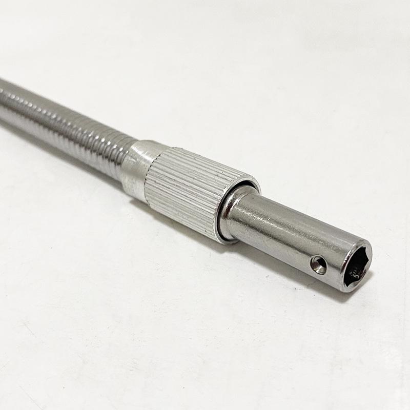 300mm Silber Sechskantgriff Metall Universal Flexibler Schaft Richtungswechselbarer Schraubendreher Verbindung Verlängerungsstange Werkzeugzubehör
