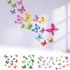 12Pcs 3D Butterfly Wall Stickers Decor Butterflies for Wedding Decoration Magnet Fridge Decals Decoration Sticker Color Sticker