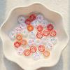 50Pcs Mixed Colorful Chocolate Donuts Nail Art Flat back Rhinestone Bead Scrapbook DIY Manicures Appliques Accessories Crafts