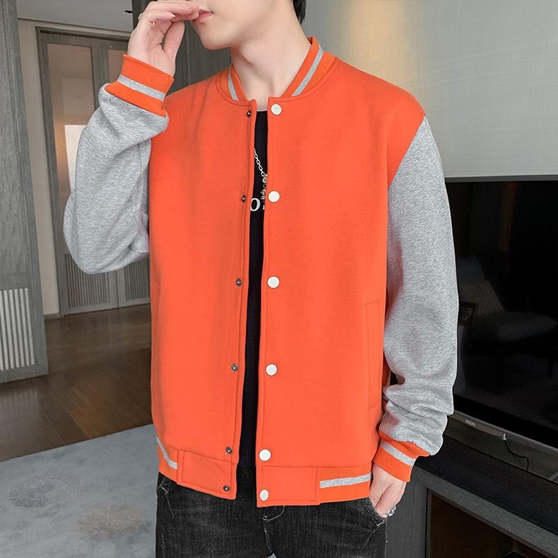 

Весенне-осенняя куртка мужская корейская версия трендовая свободная универсальная трендовая брендовая повседневная бейсбольная куртка XXXXL