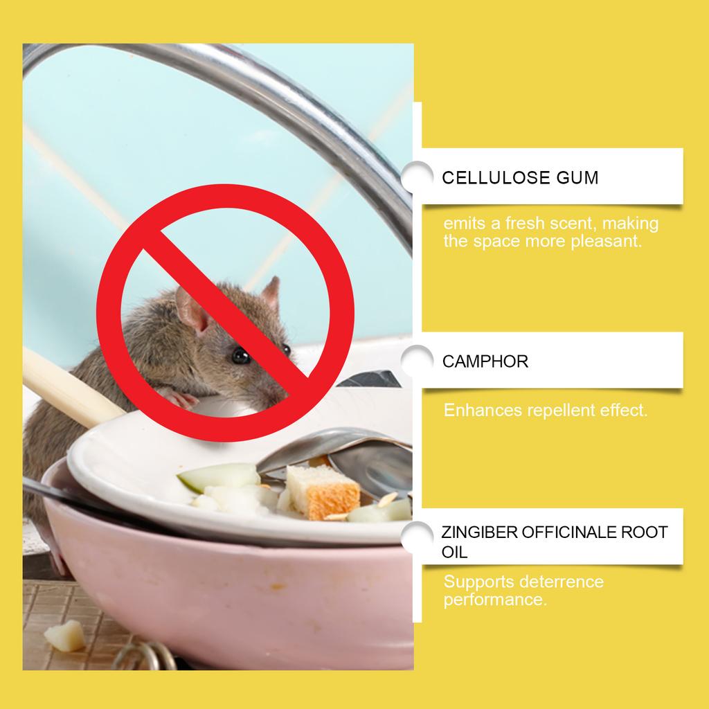 Natural Plant Oil Mouse Repellent Balls for Car Engine Kitchen Warehouse 12-Pack Pest Control Solution