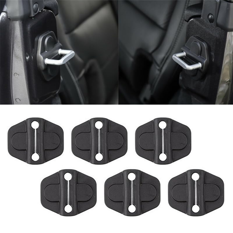 KRGNPLE Jeep Car Wrangler JT18-20 Door Lock Protection Caulking Type Easy Installation ABS Material
