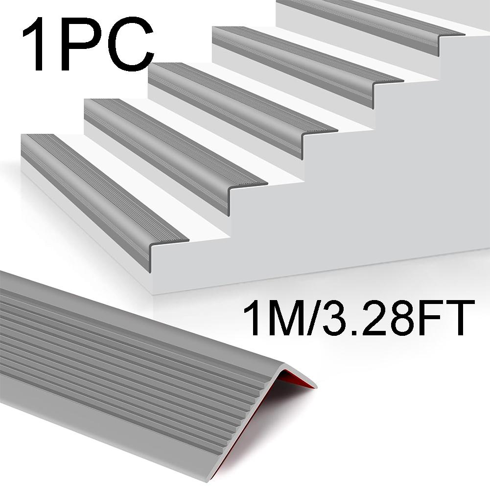 3M Self-Adhesive PVC Stair Anti-Slip Strip | 1 Roll Stair Edge Protector, Waterproof, Wear-Resistant for Indoor & Outdoor Steps