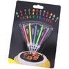 Multicoloured Colourful Flame Candles, 5/12 Pack, Suitable for Birthday Cakes, Birthday Party and Wedding Decorations