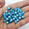 200 Stück Perlen für DIY handgefertigtes Material, Acrylperlen, 10 mm, Herz-Stern-Perlen, lose Perlen, Schmuckherstellung, Zubehör, Bonbonfarben, Kunsthandwerk