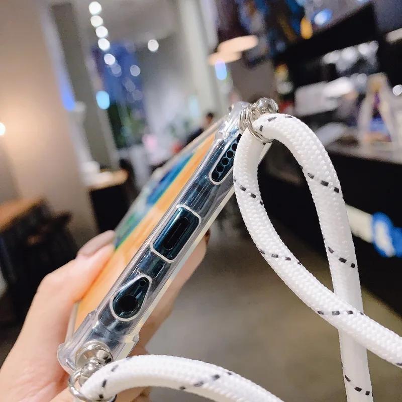 Crossbody Strap Cord Case for Samsung Galaxy A01 A72 A73 A12 A31 A41 A51 A71 A10 A40 A50 A70 A21S Necklace Funda Lanyard Coque